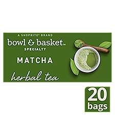 Bowl & Basket Specialty Matcha Green Tea Bags, 20 count, 0.91 oz