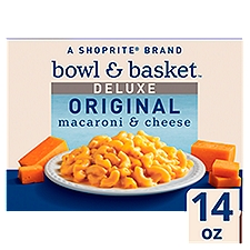 Bowl & Basket Deluxe Original Macaroni & Cheese, 14 oz, 14 Ounce