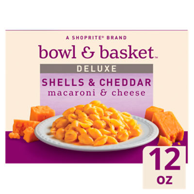 Bowl & Basket Deluxe Shells & Cheddar Macaroni & Cheese, 12 oz, 12 Ounce