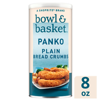 Bowl & Basket Panko Plain Bread Crumbs, 8 oz, 8 Ounce