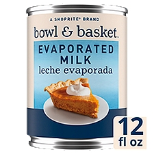 Bowl & Basket Evaporated Milk, Leche Evaporada, 12 fl oz