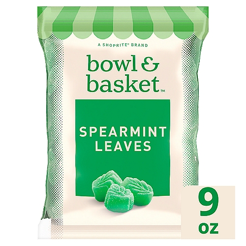 Bowl & Basket Spearmint Leaves Candies, 9 oz