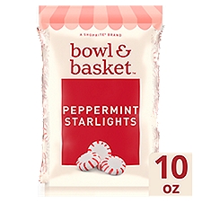 Bowl & Basket Peppermint Starlights Candy, 10 oz, 10 Ounce