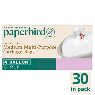 Save on Stop & Shop Small Twist Tie Garbage Bags 4 Gallon Order