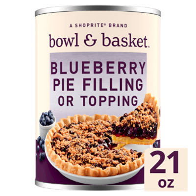 Bowl & Basket Blueberry Pie Filling or Topping, 21 oz, 21 Ounce