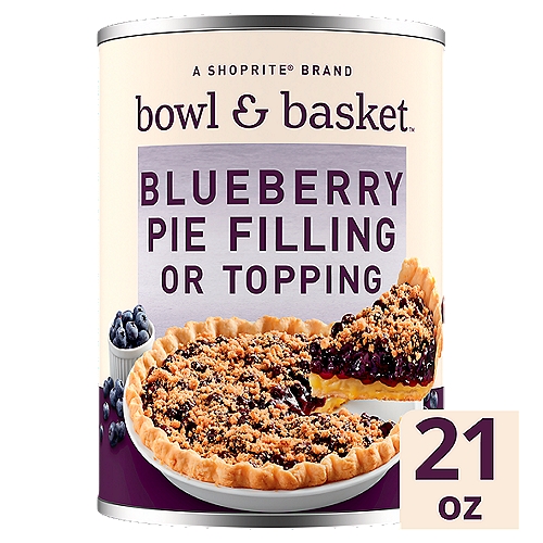 Bowl & Basket Blueberry Pie Filling or Topping, 21 oz