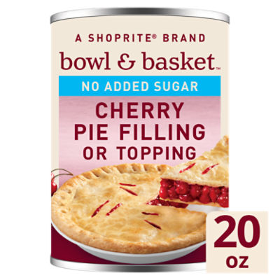 Bowl & Basket No Added Sugar Cherry Pie Filling or Topping, 20 oz, 20 Ounce