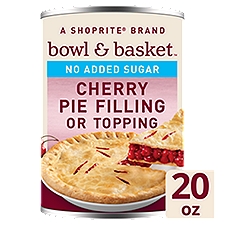 Bowl & Basket No Added Sugar Cherry Pie Filling or Topping, 20 oz