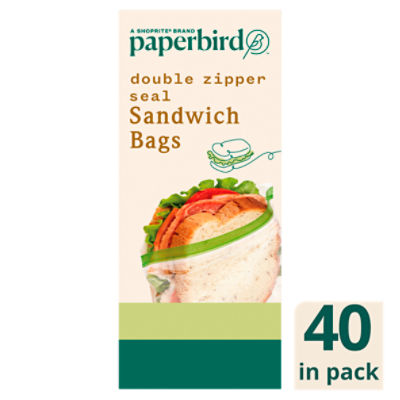 Glad Sandwich Zipper Bags, 50 Count (Pack of 12)