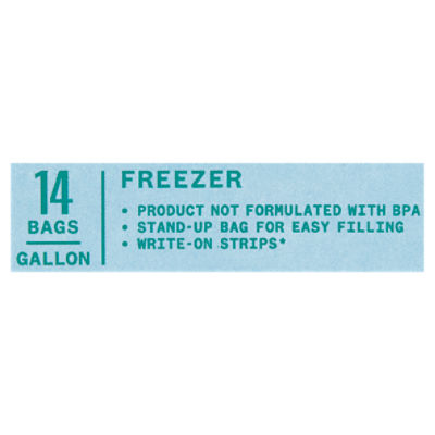  PAMI Double Zip Freezer Gallon Bags [60 Pieces