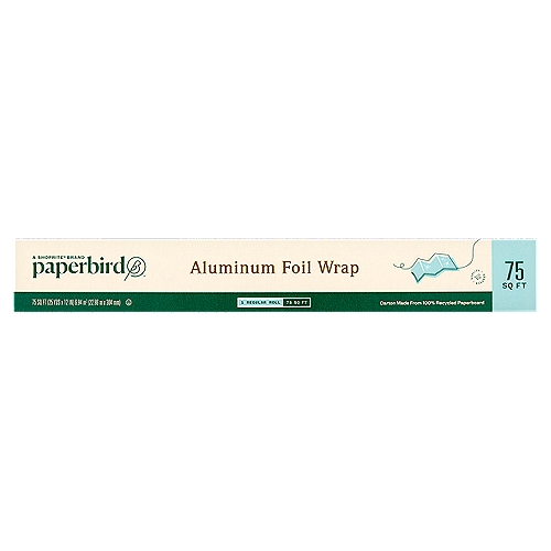 Paperbird Aluminum Foil Wrap 75 Sq Ft, 1 count
