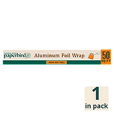 Paperbird Heavy Duty Aluminum Foil Wrap 50 Sq Ft, 1 count, 50 Square foot