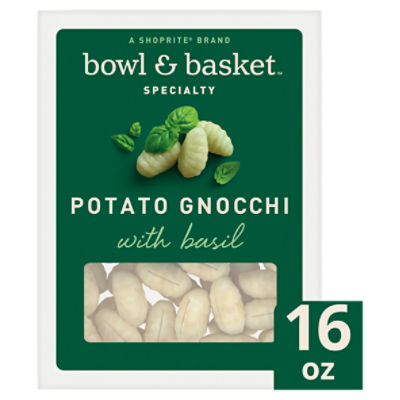 Bowl & Basket Specialty Potato Gnocchi with Basil, 16 oz, 16 Ounce