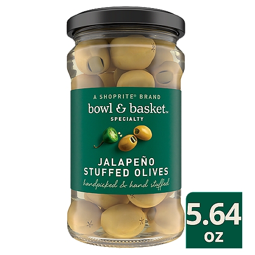 Bowl & Basket Specialty Jalapeño Stuffed Olives, 5.64 oz