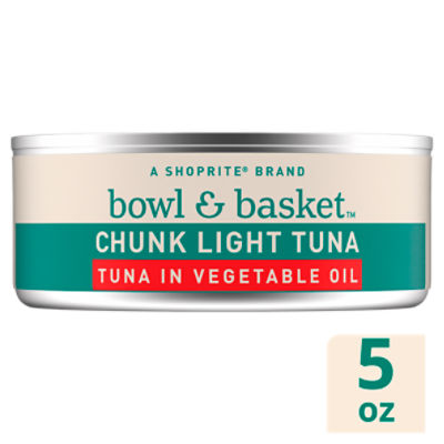 Bowl & Basket Chunk Light Tuna in Vegetable Oil, 5 oz, 5 Ounce
