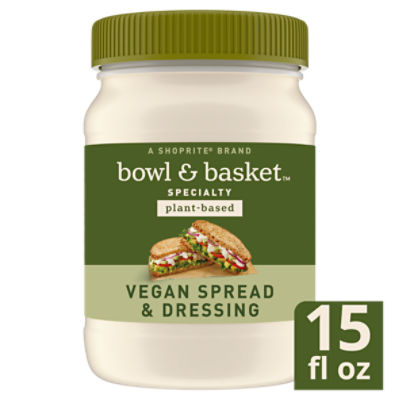 Bowl & Basket Specialty Plant-Based Vegan Spread & Dressing, 15 fl oz, 15 Fluid ounce