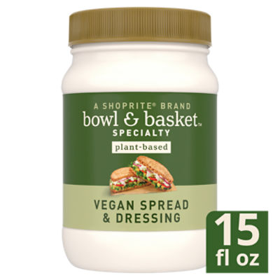 Bowl & Basket Specialty Plant-Based Vegan Spread & Dressing, 15 fl oz, 15 Fluid ounce