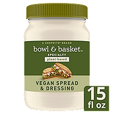 Bowl & Basket Specialty Plant-Based Vegan Spread & Dressing, 15 fl oz, 15 Fluid ounce