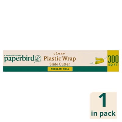 Paperbird Clear Plastic Wrap Slide Cutter, 1 count