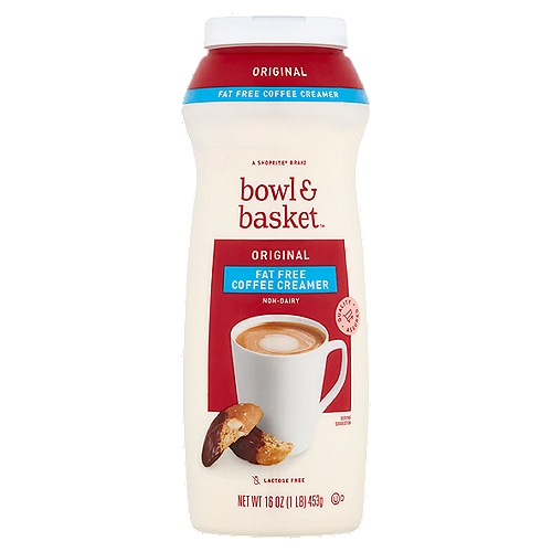 Bowl & Basket Original Fat Free Coffee Creamer Non-Dairy, 16 oz