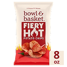 Bowl & Basket Fiery Hot Potato Chips, 8 oz