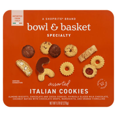 Bowl & Basket Specialty Assorted Italian Cookies, 9.70 oz, 9.7 Ounce
