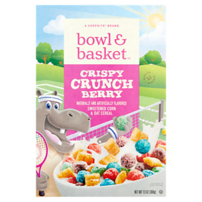Bowl & Basket Crispy Crunch Berry Sweetened Corn & Oat Cereal, 13 oz, 13 Ounce