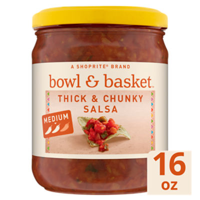 Bowl & Basket Medium Thick & Chunky Salsa, 16 oz
