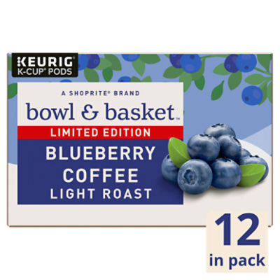 Bowl & Basket Light Roast Blueberry Coffee K-Cup Pods Limited Edition, 0.33  oz, 12 count - The Fresh Grocer