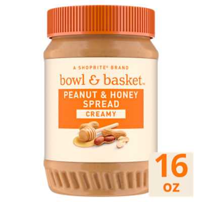 Bowl & Basket Creamy Peanut & Honey Spread, 16 oz