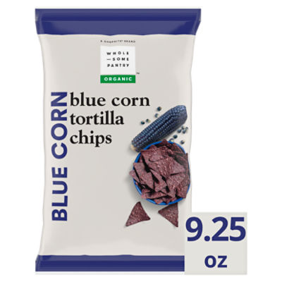 Wholesome Pantry Organic Blue Corn Tortilla Chips, 9.25 oz