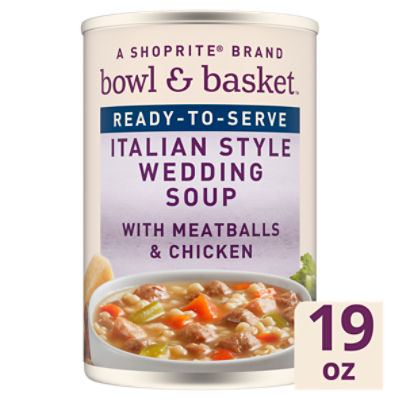 Bowl & Basket Italian Style Wedding Soup with Meatballs & Chicken, 19 oz