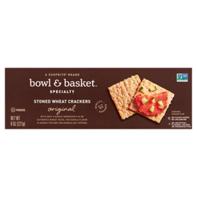 Bowl & Basket Specialty Original Stoned Wheat Crackers, 8 oz