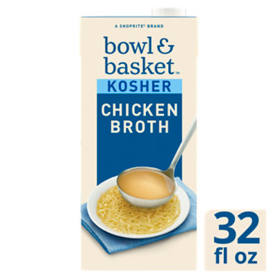 Bowl & Basket Kosher Chicken Broth, 32 fl oz