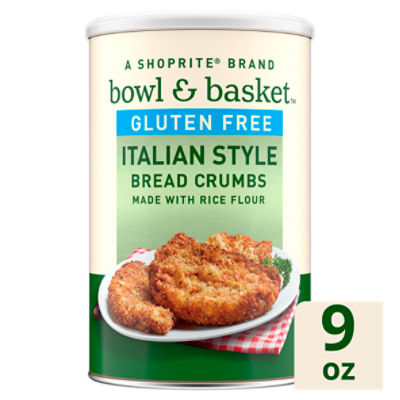 Bowl & Basket Gluten Free Italian Style Bread Crumbs, 9 oz