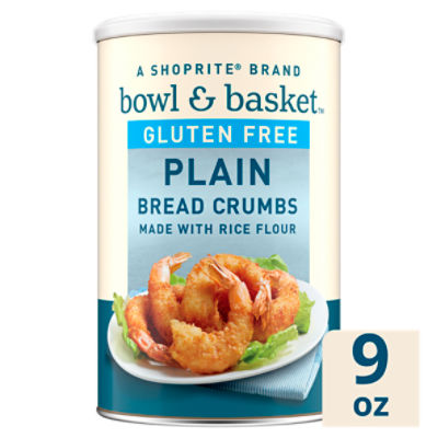 Bowl & Basket Gluten Free Plain Bread Crumbs, 9 oz, 9 Ounce