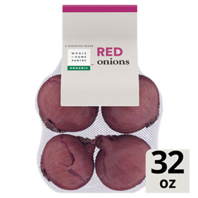 Wholesome Pantry Organic Red Onions, 32 oz