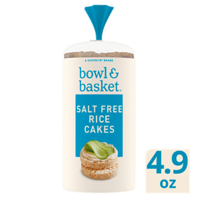 Bowl & Basket Salt Free Rice Cakes, 4.9 oz