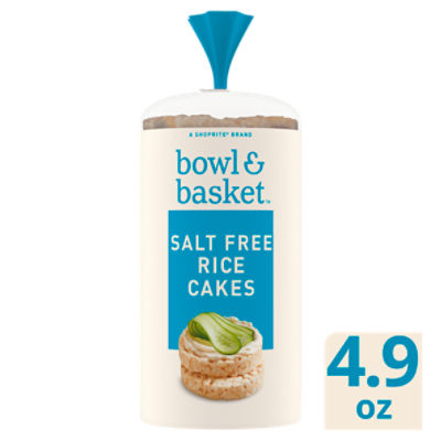 Bowl & Basket Salt Free Rice Cakes, 4.9 oz, 4.9 Ounce