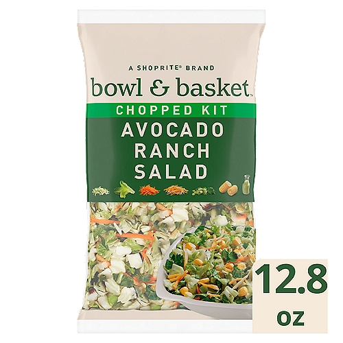 Bowl & Basket Chopped Avocado Ranch Salad Kit, 12.8 oz
