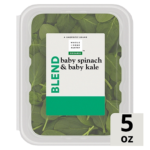 Wholesome Pantry Organic Blend Baby Spinach & Baby Kale, 5 oz