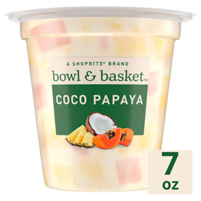 Bowl & Basket Coco Papaya & Pineapple Chunks in Sweetened Coconut Milk & Water, 7 oz