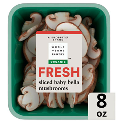 Wholesome Pantry Organic Sliced Baby Bella Mushrooms, 8 oz