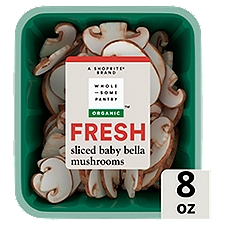 Wholesome Pantry Organic Sliced Baby Bella Mushrooms, 8 oz