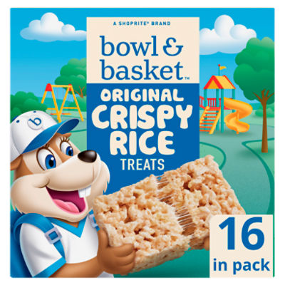 Bowl & Basket Original Crispy Rice Treats Bars, 0.78 oz, 16 count