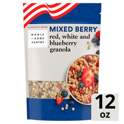 Wholesome Pantry Mixed Berry Red, White and Blueberry Granola, 12 oz