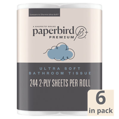 Paperbird Premium Mega Roll Ultra Soft Bathroom Tissue, 6 count, 14.64 Each