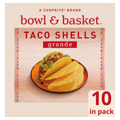 Bowl & Basket Grande Taco Shells, 10 count, 7 oz