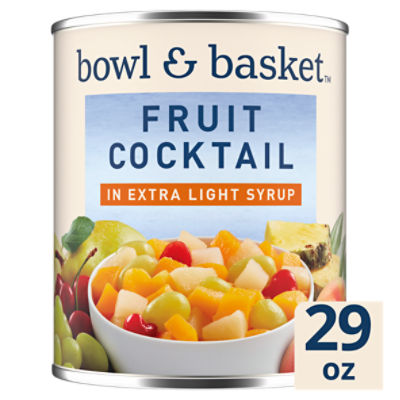 Bowl & Basket Fruit Cocktail in Extra Light Syrup, 29 oz