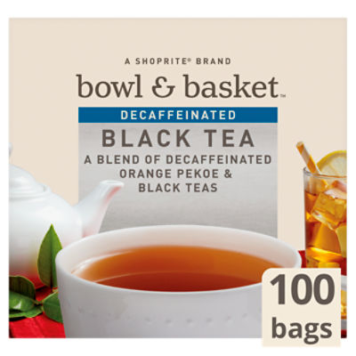 Bowl & Basket Decaffeinated Black Tea Bags, 100 count, 6.8 oz